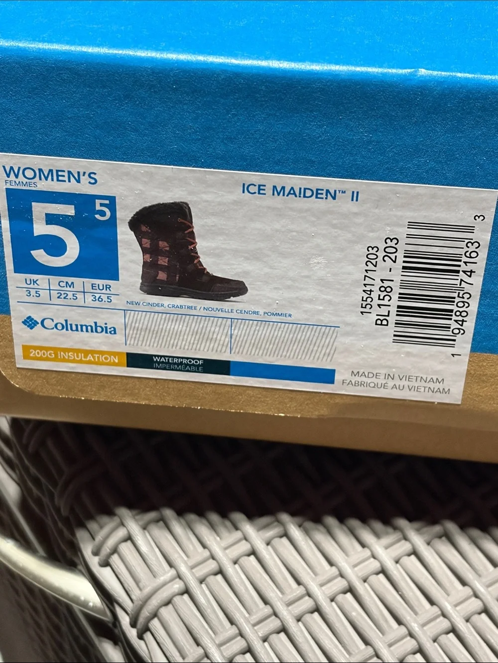 Columbia Women's Pink and Brown Quilted Ice Maiden II